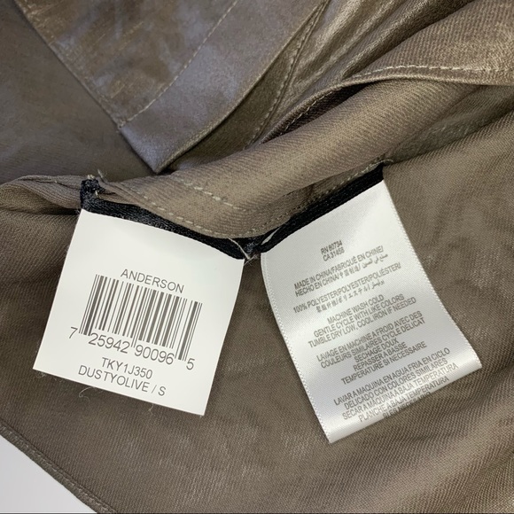 BCBGMaxAzria Dusty Olive Anderson Button Up - Picture 12 of 14